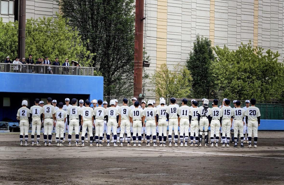 R08野球　秋一回戦整列